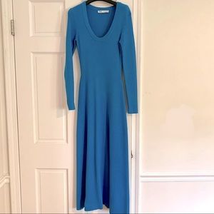 Zara long rib knit dress, Sz. M